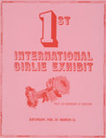 Girlie Exhibition Poster, 1964 — a graphic artifact from the postwar art world. Vintage typography meets modernist illustration. Archival print on fine art paper.