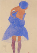Standing Girl (1908) — early modernist figurative study, a standing female figure rendered in expressive simplified line and flat color. Archival giclée art print on fine art paper.