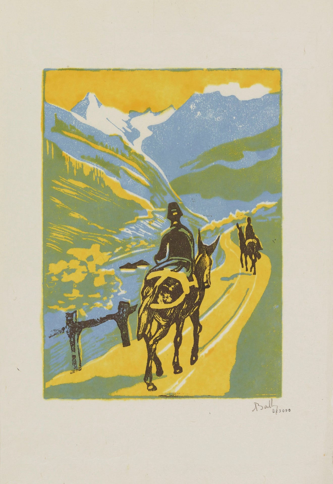Alice Bailly, The Mule (1906) — Swiss Fauve and Cubist painter, an animal study in bold simplified form and color by a self-taught pioneer who befriended the Fauves and Cubists in Paris. Archival giclée art print on fine art paper.